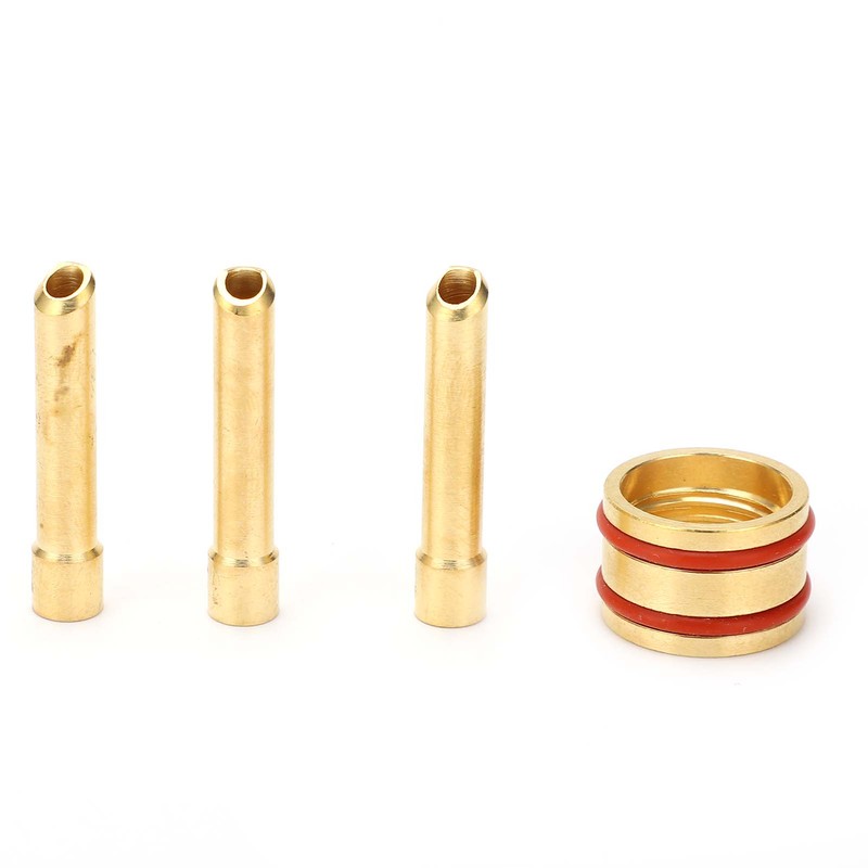 Welding Torch Kit Glass Nozzle Gun Tail Tungsten Clamp Silicone