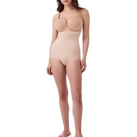SPANXsculpt Seamless Power High-Waisted Brief - Lightweight All-Day Comfort - Core Control Shapewear - High-Waisted Underwear - Soft Nude - Small