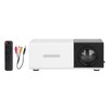 Mini Projector Built in Speakers Diffuse Reflection Imaging Black 1080P