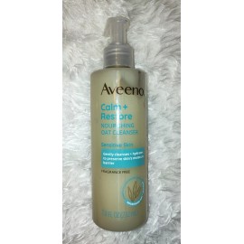 Aveeno Calm + Restore, Nourishing Oat Cleanser For Sensitive Skin, 7.8 Oz