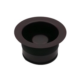 Westbrass D2105-12 3-1/2" EZ-Mount Brass Kitchen Sink Waste Disposal Drain Flange and Stopper, Oil Rubbed Bronze