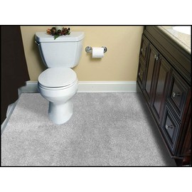 Garland Rug Carpet Bath Rug, 5 ft x 6 ft, Platinum Gray