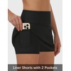 LouKeith High Waisted Swim Skirt Built-in Shorts Tummy Control Tankini