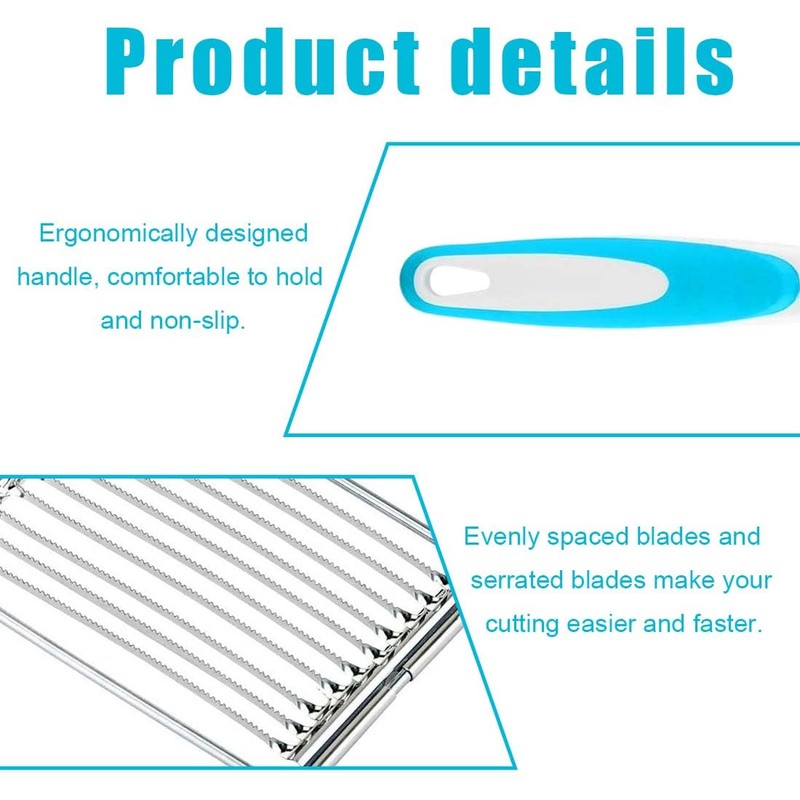 EIHI Potato Cutter, Boiled Egg Slicer with Handle Tomato Slicer