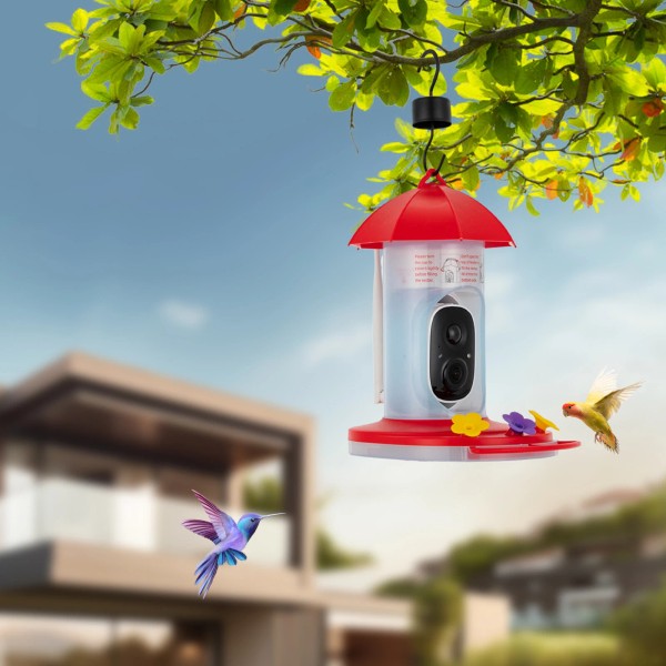 GDRASUYA10 Outdoor Intelligent Video Bird Feeder,Smart Bird Feeder With Camera