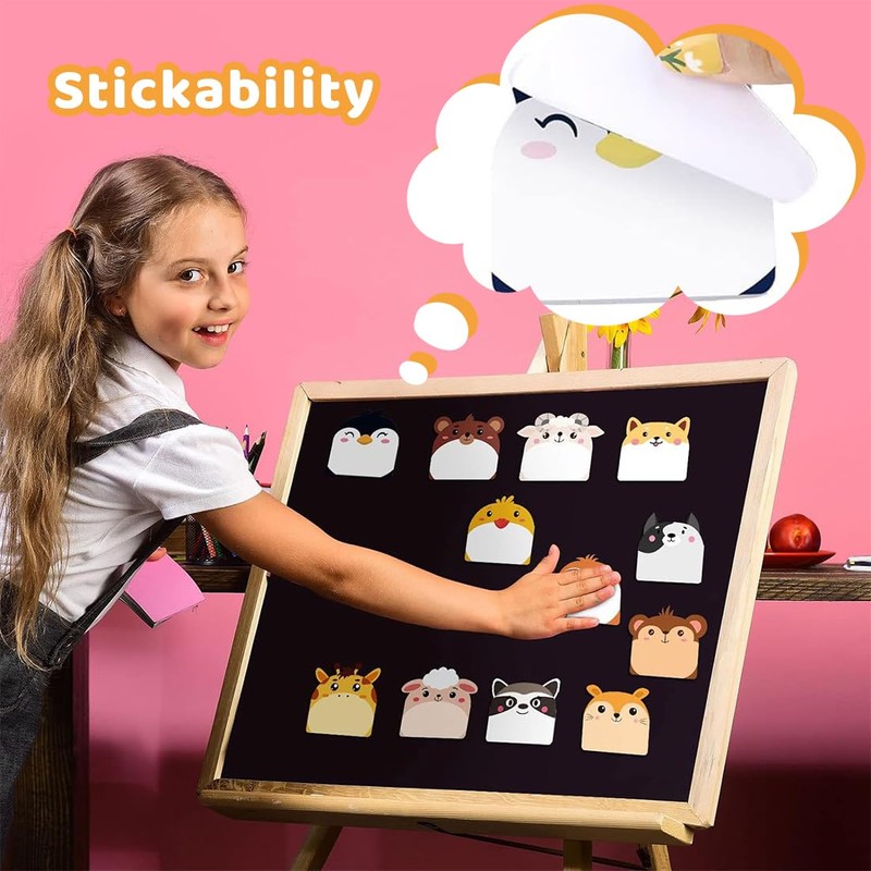 Pack of 24 Sticky Notes Small Sticky Notes Funny Notepad