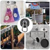MIKEDE Strong Magnetic Hooks, 150LB Neodymium Black Magnets Heavy Duty