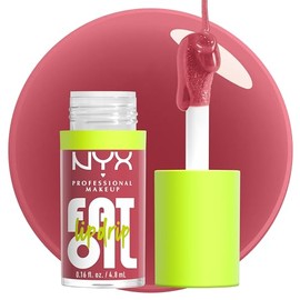 Nyx Professional Makeup Moisturising Lip Gloss, Intense Shine and Up to 12 Hours of Care, with Thick Applicator, Nourishing Oils, Fat Oil Lip Drip, Colour: Chillin Like a Villain, 1 Piece