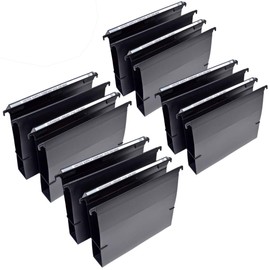 Ultimate Office MagniFile Extra-Capacity Hanging File Folders, 2" Box-Bottom, Letter Size, Feature Wrap-Around Bungee Security Cord (Set of 8)