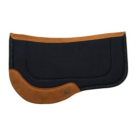 Weaver Leather Canvas Trail Saddle Pad with Wool Felt Bottom, Black , 29" x 34"