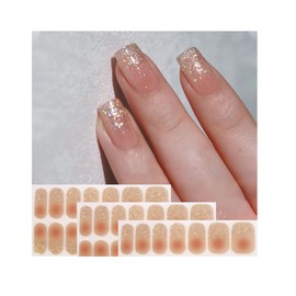 YUANLIFE KZ01 Nail Stickers, Set of 3, Just Stick On, Pure Color, Nail Sticker, Short Nails, Office Nails, Beginners, Easy, Cute, Pink, Red, Green, Blue, Simple Nail Design, Nail Art, Nail Jewelry