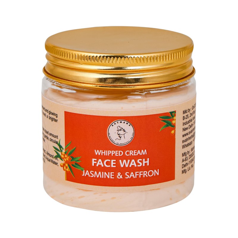 AATMANA Face Wash Jasmine & Saffron | Hydrating Face Wash