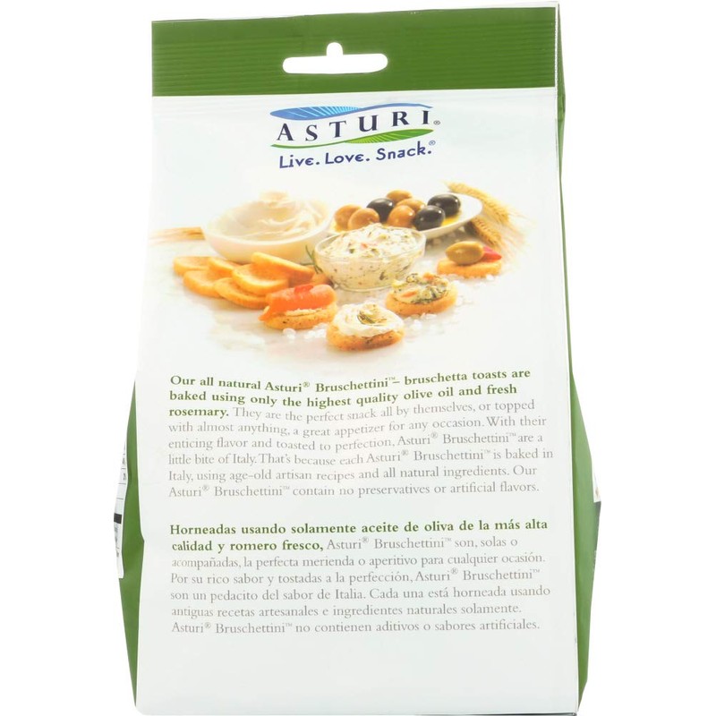 Asturi Rosemary & Olive Oil Bruschettini (Snack Size Italian Bruschetta