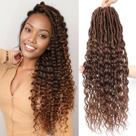 24 Inch 8 Packs Deep Faux Locs Crochet Hair Transform Your Hairstyle with Goddess Locs Crochet Hair for Women Faux Locs With Curly Ends Beautiful Crochet Locs Collection