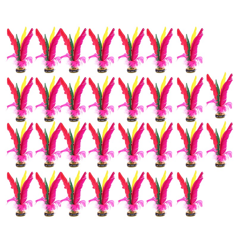30Pcs Kick Shuttlecock Colorful Chinese Jianzi for Foot Sports Outdoor