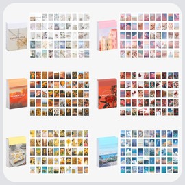 STEFORD Washi Stickers, 300 Pcs Aesthetic Sticker Book for Journaling, DIY Decorative Paper Sticker Scrapbooking Diary Card