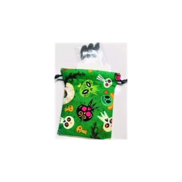 3 Dried Tonka beans ~ hand made pouch ~ Ravenz