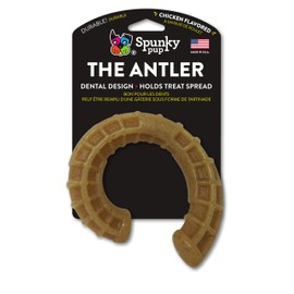 Spunky pup Antler Nylon Chew Toy, Chicken Flavored Nylon Dog Chew Toy, Promotes Dental Health - Antler, Ram