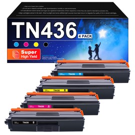 TN436 Super High Page Yield: TN433 High Yield MFC-L8900CDW Toner Replacement for Brother TN433 TN436 TN436BK Toner Cartridge Work for Brother HL-L8360CDW HL-L8260CDW MFC-L8690CDW | 4 Pack TN436