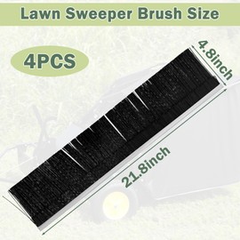 Luojiedejinbiao 46780 Lawn Sweeper Brush Replacement for 42" Craftsman Tow Behind Lawn Leaf Sweeper - 21in, 4PCS