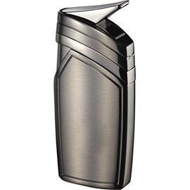 Visol Spark Single Torch Flame Satin Gunmetal Lighter, Gun Satin