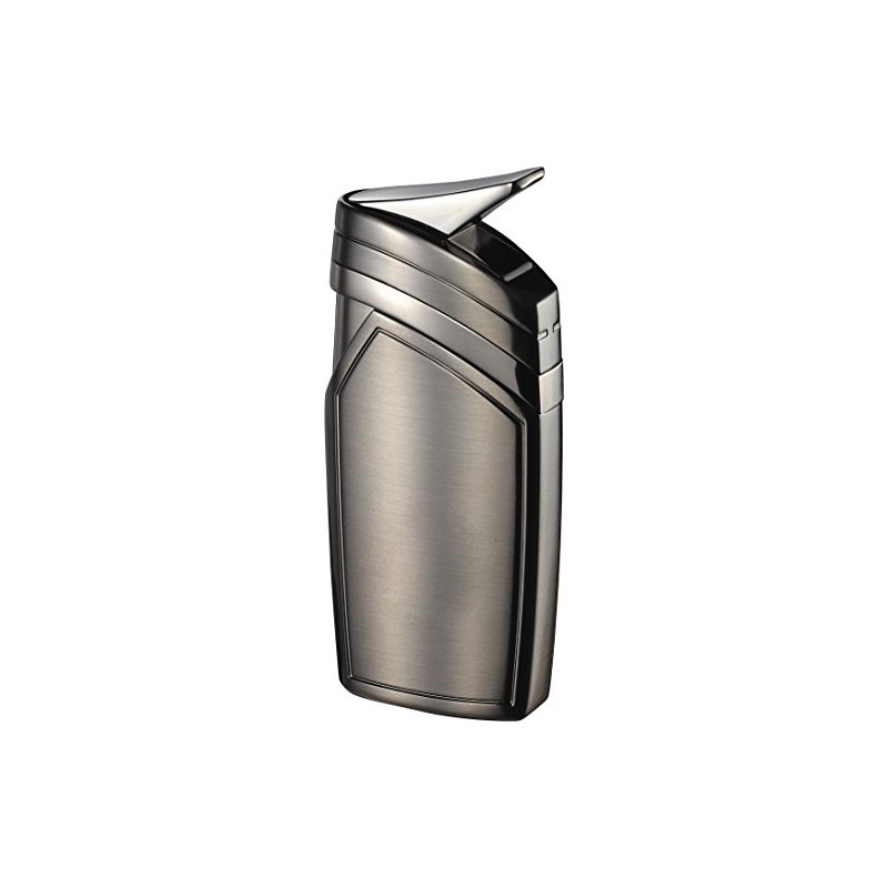 Visol Spark Single Torch Flame Satin Gunmetal Lighter, Gun Satin