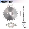 Motoforti 420 19T 17mm Motorcycle Front Engine Sprocket for Honda