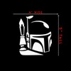 Boba Fett Helmet Sticker Decal Notebook Car Laptop 4" x