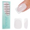 Vansiho 150 Uñas de Gel Francesas, Uñas Postizas Blancas con