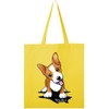inktastic Corgi Puppy Tote Bag Yellow - KiniArt 1e8ca