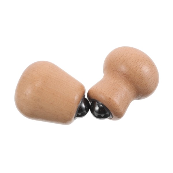 Ipetboom 2pcs Ergonomic Rolling Stick for Face and Neck Massage