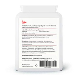 Troo Health Care Vitamin B12 Methylcobalamin Supplement 1 mg - 120 Easy