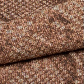 styleBREAKER 04024174 Women's Beanie Hat with Snake Python Pattern and Sparkling Surface, Slouch Long Beanie, light brown