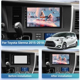 Route 66 TechDash Para Toyota Sienna 2015-2018 Estéreo de coche con GPS Radio Android Auto CarPlay