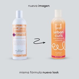 Urban Curls Acondicionador para Cabello Rizado 360 ml – Define Rizos, Controla Frizz e Hidrata – Sin Sulfatos, Parabenos ni Siliconas – con Aceite de Coco y Ingredientes Naturales