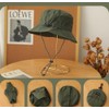 Natiform Safari Hat, Foldable, Integrated Storage, Compact, UV Protection Hat,