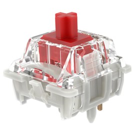 DRAOZA Gateron G Red Pro 3.0 Switches,5-Pin Pre Lubed RGB SMD Linear Switches for MX Gaming Mechanical Keyboard (G Pro 3.0,Red,72PCS)