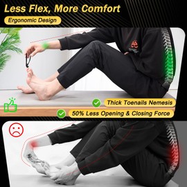 Toenail Clippers for Thick Toenails, Trimlyx Ingrown Toe Nail Clippers for Thick Nails for Seniors, Heavy Duty Nail Clippers for Men, Angled Head Large Toenail Clippers for Seniors 5Pcs