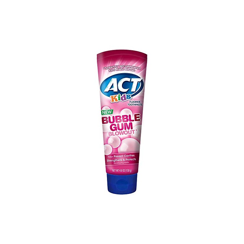ACT Kids Bubblegum Blowout Toothpaste 4.6 ounce (Pack of 3)