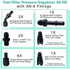 e-osias Fuel Injection Line Fitting Adapter Kit EFI FI w/Filter/Regul