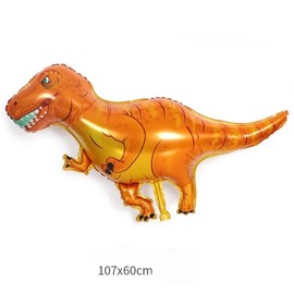 Mr. Gadget's Solutions Dinosaur Theme Mini Hand Foil Balloons Multi Colour For Party Decorations