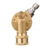 FIXFANS Pressure Washer Pivoting Coupler, 1/4” Quick Connect Gutter Cleaner