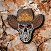 Unbranded skeleton Cowboy Iron On Patch