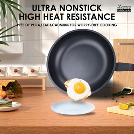 Legacy Culinaryware Nonstick Frying Pan Skillet,8 Inch Frying Pan Skillet,Egg pans,Omelette Pan,PFOA Free,Kitchen Pots Induction Pot