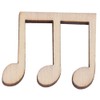 100Pcs Wooden Music Note Mixed Decorative Note Embellishment for Concert