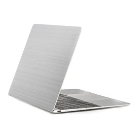 wraplus Skin Sticker Compatible with MacBook Pro 14" M3 M2 M1 2023 2021 [Silver Brushed Metal] Cover Case Film