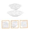 LIFKOME 2pcs Ceramic Escargot Baking Dish French Style Snail Platter