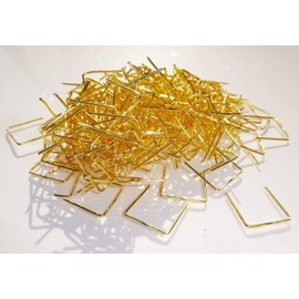 250 Medium Size Brass Gold Diamond Clasps Metal Chandelier Light Links for Making Chains of Garlands Crystals Drops Lamp Parts Components Lighting Restoration or Crafts Beading by Seear Lights