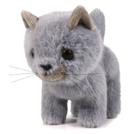 ICE KING BEAR Plush Little Cat Soft Toy Kitten Stuffed Animal Gray 6 Inches