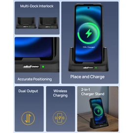Ulefone Armor 26 Ultra 33W Desk Charging Dock, Wireless Charging Station for Ulefone Armor 26 Ultra, Not Charger